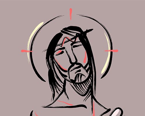 手绘基督教耶稣矢量设计素材图片下载