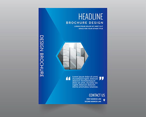创意商务公司企业传单海报书籍画册封面设计模板下载