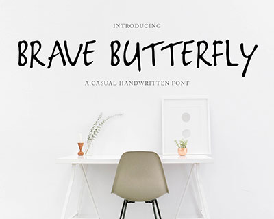 BraveButterfly英文字体下载