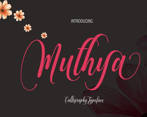muthya唯美花式英文字体下载