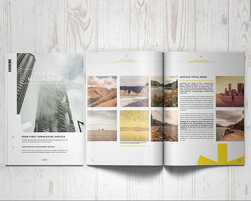 户外环境旅游地理杂志画册宣传设计