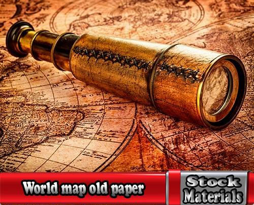 复古古老世界地图图片下载1