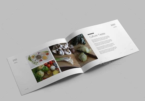 餐饮西餐美食宣传画册模板11