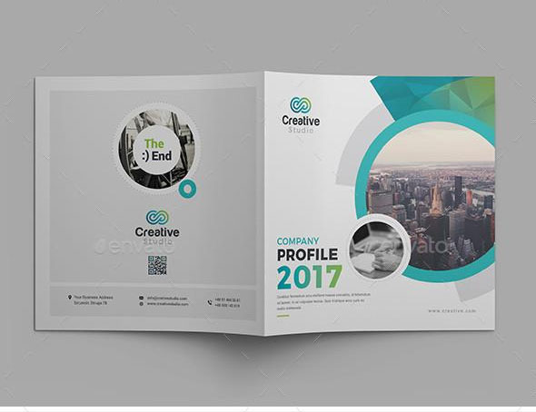 创意公司简介产品业务宣传方形画册模板5