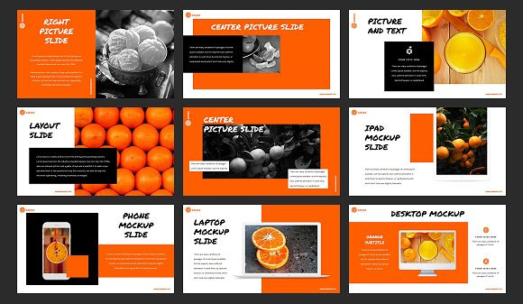 多用途营销产品上市分析橙色PPT幻灯片模板7
