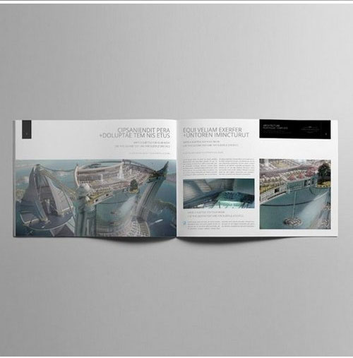 简约商业城市景观摄影书籍画册设计2