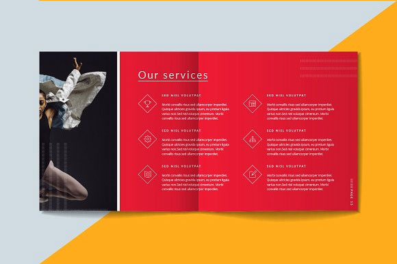方形企业简介画册宣传册介绍设计模板7