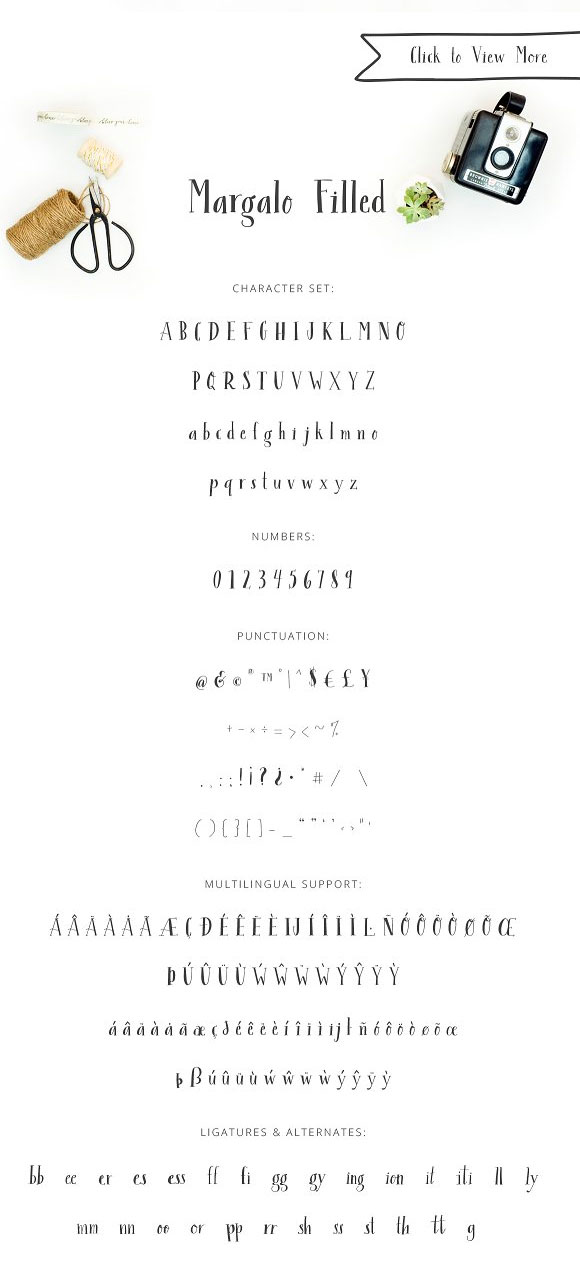 Margalo时尚英文字体AI矢量装饰元素图案9