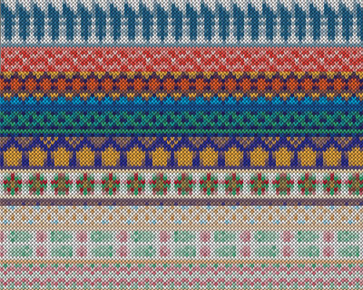 编织毛线样式圣诞背景图案素材