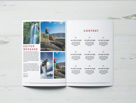 创意时尚旅游公司杂志画册模板3