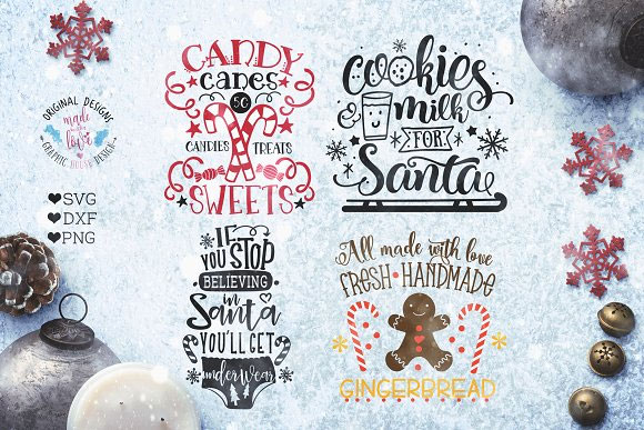 圣诞节英文装饰图案卡片海报插画素材2
