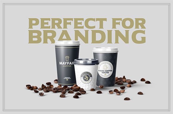 古典欧式大气咖啡标签logo设计素材4