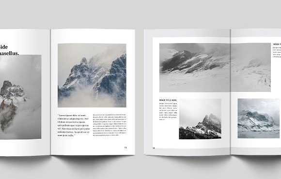 小清新杂志旅游摄影目录画册设计模板9