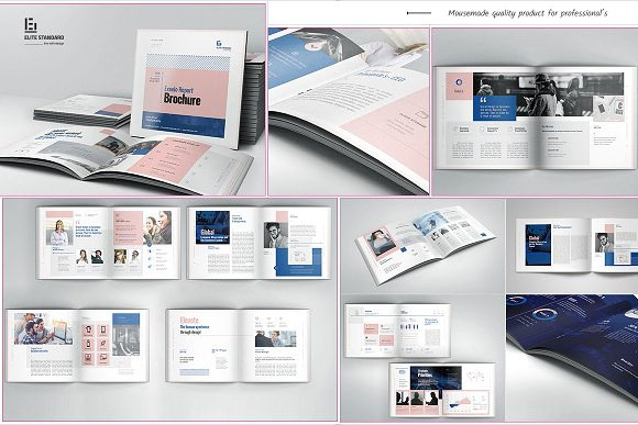 小清新商务公司年度报告简介画册设计4