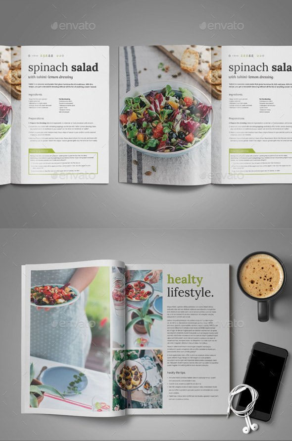 时尚美食食品宣传册画册设计3