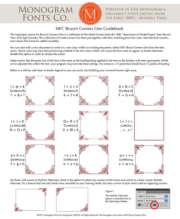 MFC时尚欧式典雅边角框架图案装饰字体素材6