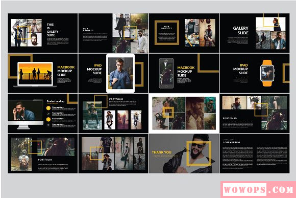 时尚商务企业公司营销广告Keynote模板5