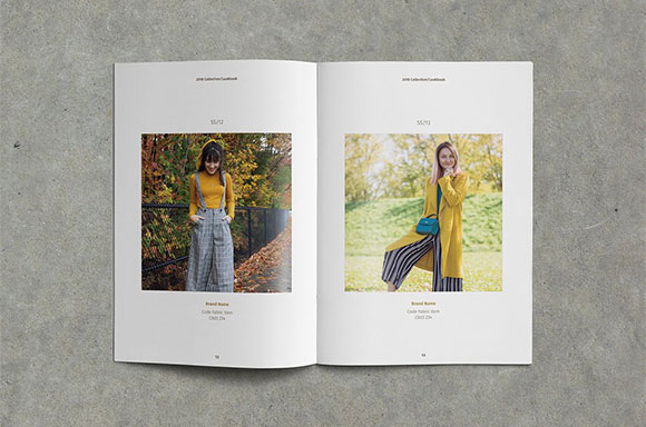 创意简单时尚摄影目录服装杂志画册书籍5