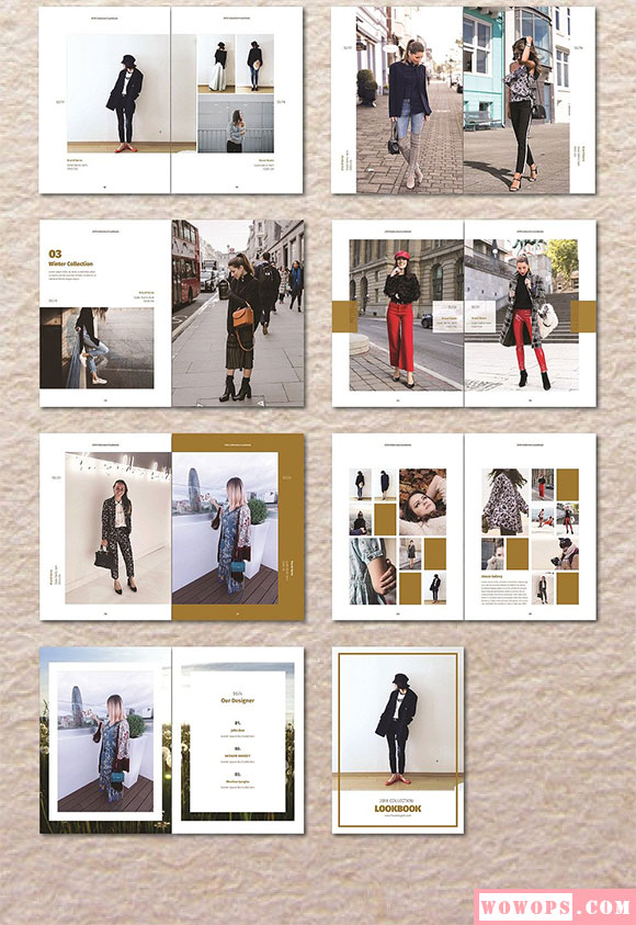 创意简单时尚摄影目录服装杂志画册书籍15