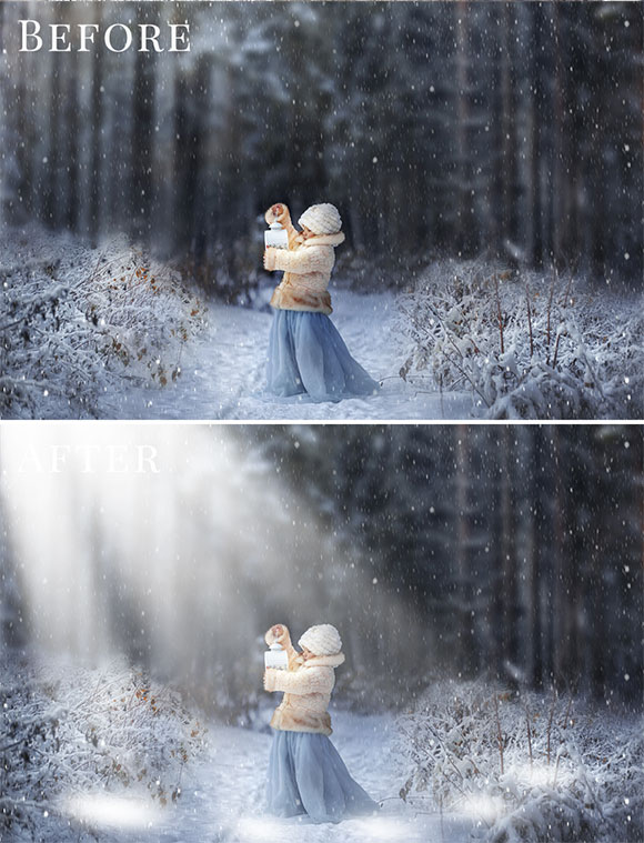 冬季灯光光晕太阳光摄影照片叠加素材4