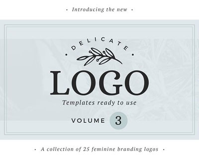 简单简约手绘图案女性品牌LOGO标志