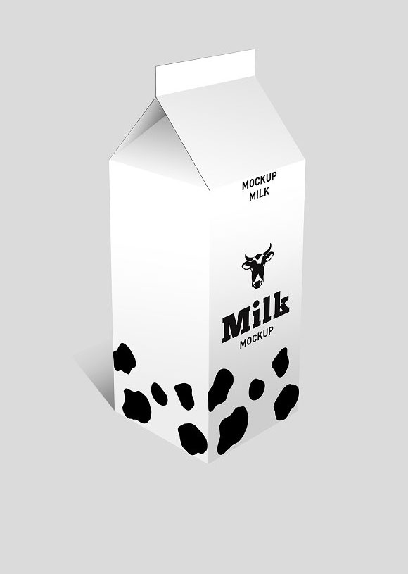 牛奶瓶外包装样机模板下载5