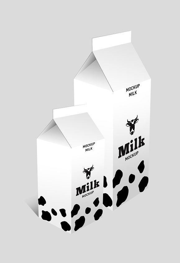 牛奶瓶外包装样机模板下载6