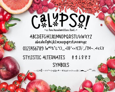 Calypso唯美手写英文字体素材
