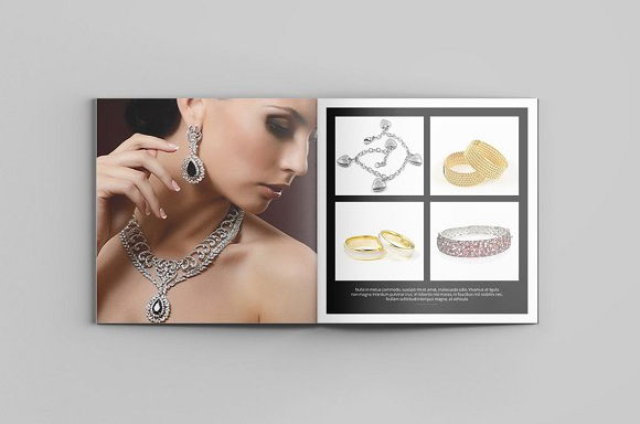 时尚创意珠宝精品服装价格产品展示目录模板8