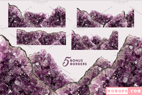 紫晶宝石标本素材下载6