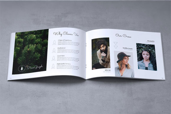 时尚简约园林植物花卉摄影照片风格宣传册设计8