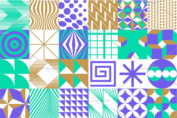 抽象简单几何图案瓷砖产品印花图形设计2