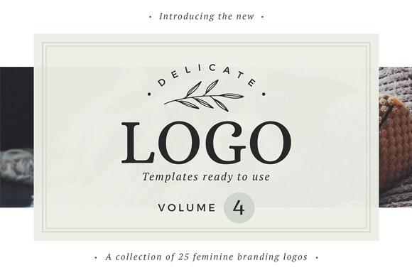 清新优雅简约品牌LOGO标志设计1