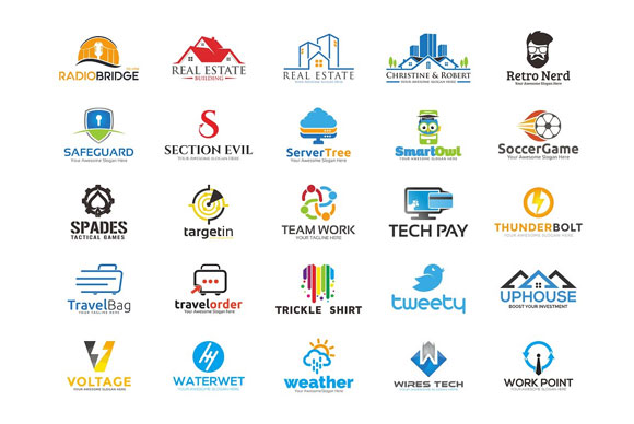 创意公司企业标志logo模板下载3