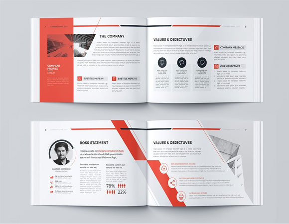 创意商务公司简介项目方案画册设计模板5
