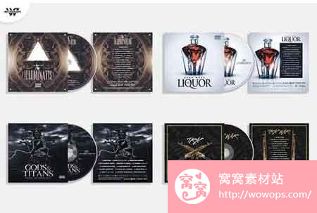 时尚个性CD光盘封面设计模板下载4