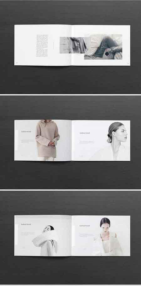 创意时尚女装时装摄影画册设计模板4