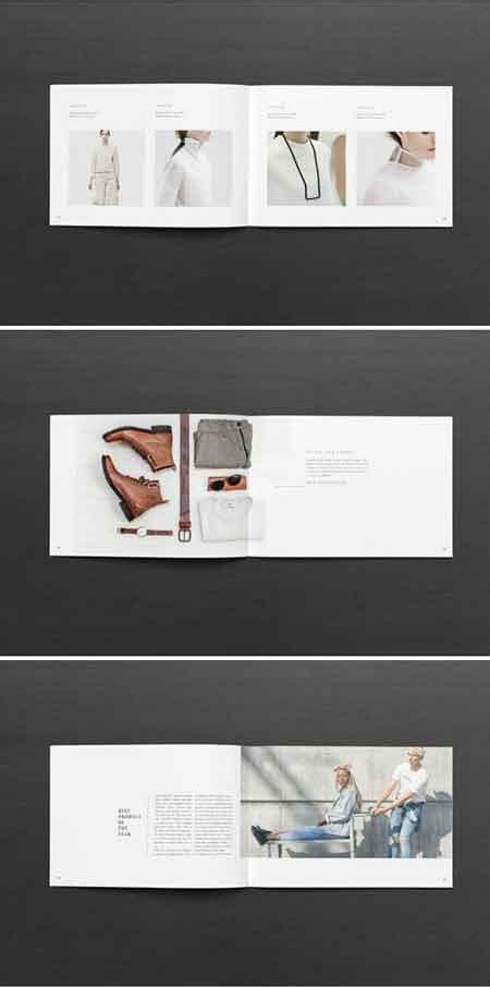 创意时尚女装时装摄影画册设计模板5