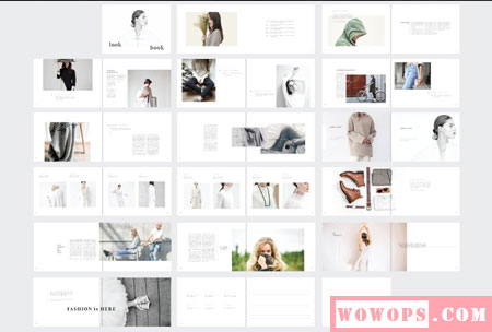 创意时尚女装时装摄影画册设计模板8
