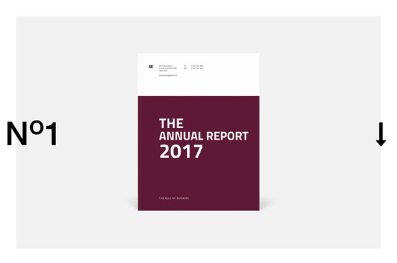简约业务图表年度报告画册设计模板下载1