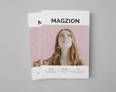 创意极简时尚杂志画册设计模板下载