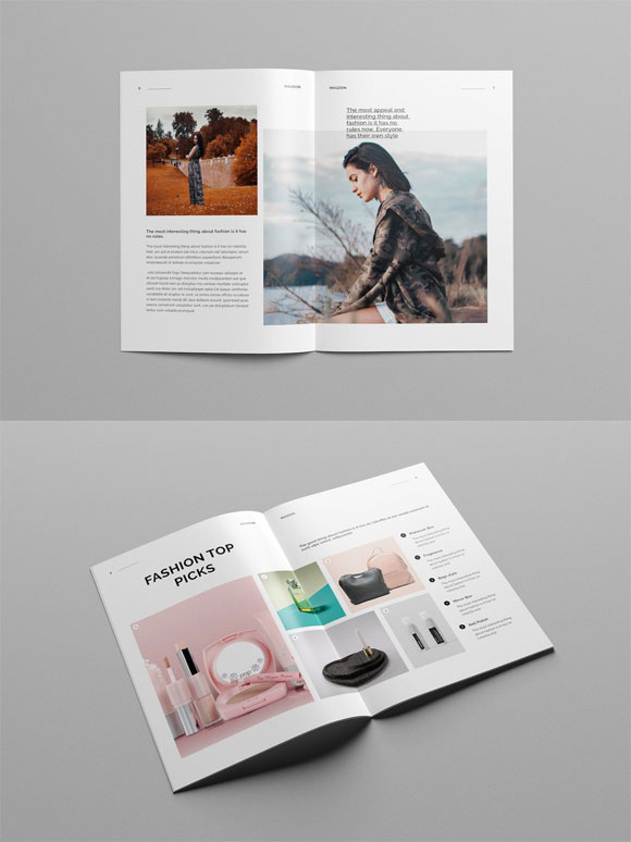 创意极简时尚杂志画册设计模板下载3