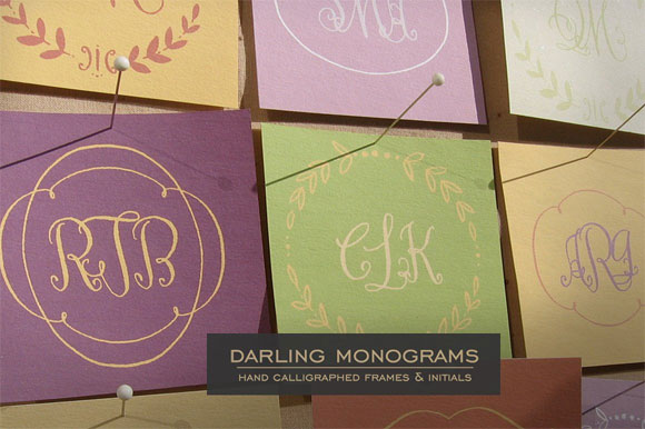 DarlingMonograms英文字体素材下载1