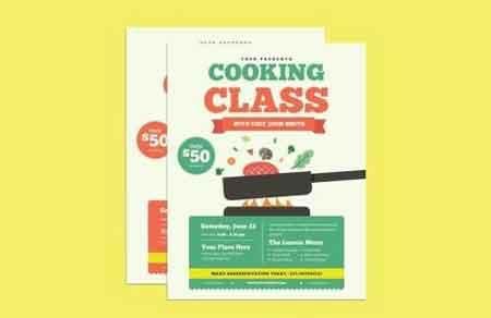 烹饪美食比赛宣传单海报模板1