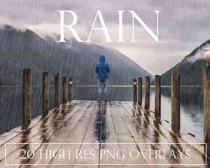 下雨雨滴摄影后期合成PNG图片素材