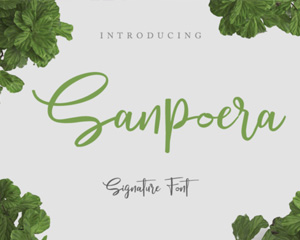 Sanpoera英文字体