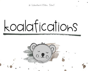 Koalafications英文字体