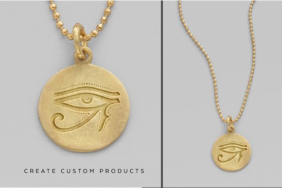 复古埃及形象文字符号标志徽章设计元素下载7