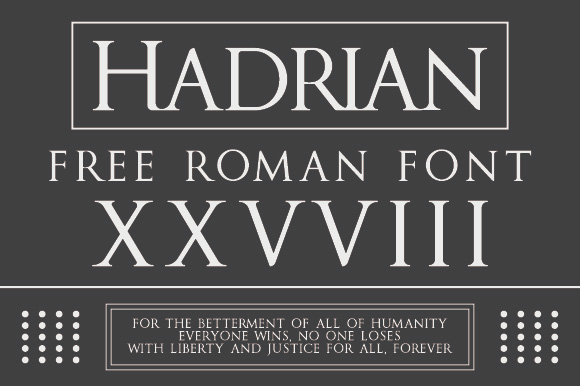 Hadrian Typeface复古英文字体下载1