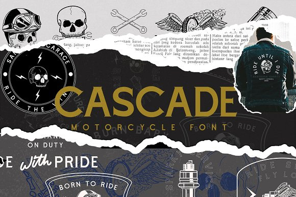 Cascade Motorcycle英文字体下载1